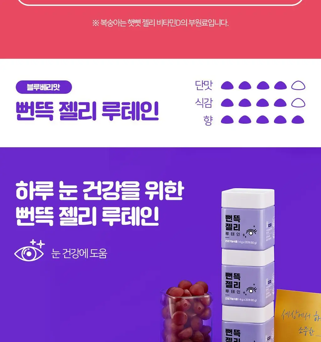 [선물포장]니몸내몸 영양젤리 3종 세트 (비타민C,비타민D,루테인) (1개월분) 상세페이지 23